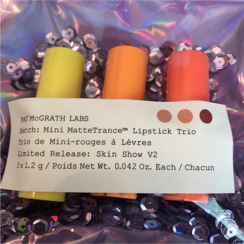 Pat McGrath Labs Mini Matte Trance Lipstick Trio Skin Show V2 Sealed NIB - Picture 5 of 12